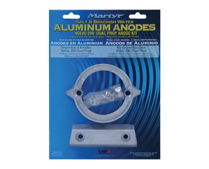Kit D'anodes En Aluminium Pour Volvo Penta 290 DP Protection Cathodique H Lice Sacrifielles